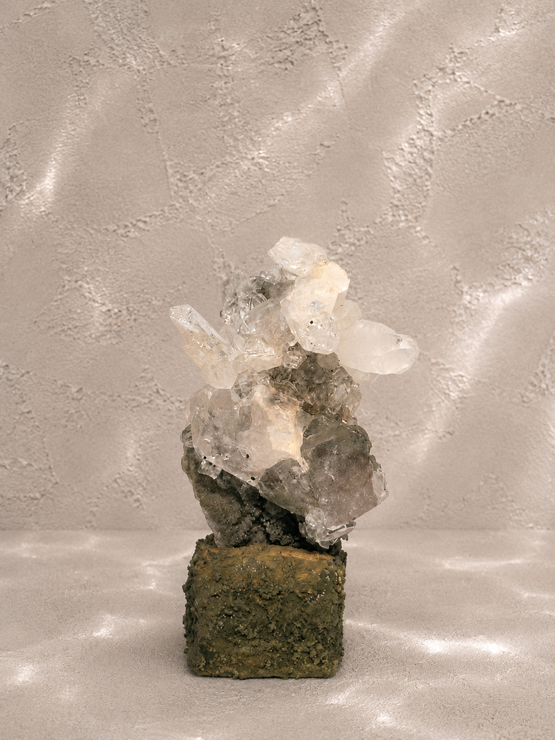 喜馬拉雅綠幽靈晶簇｜印度｜苔原｜底域 DIYU｜C01-029