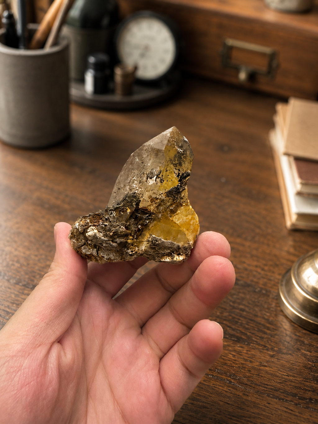 黃金喜馬拉雅水晶｜巴基斯坦哈休比｜延續｜底域 DIYU｜B01-001