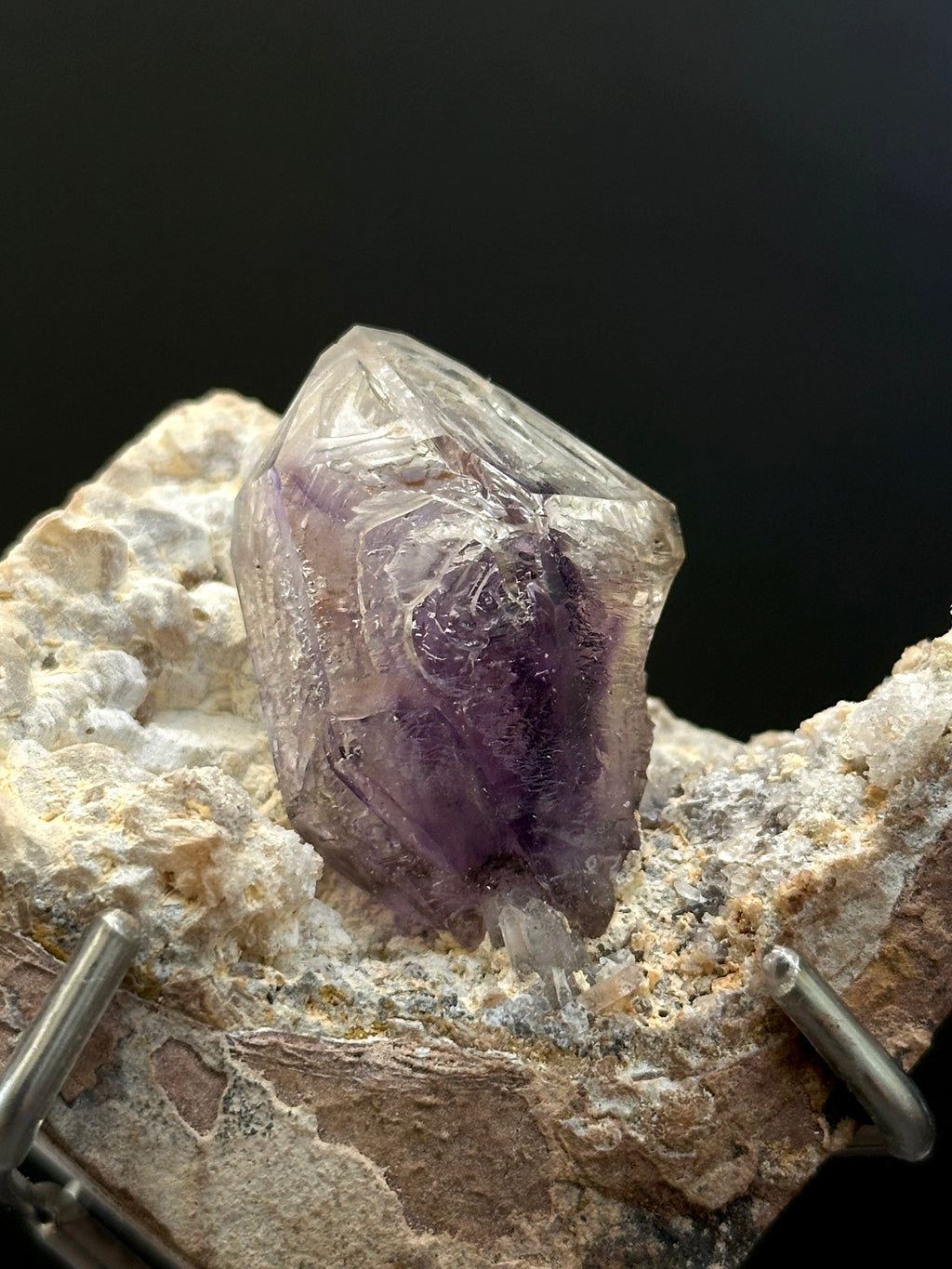 納米比亞布蘭登堡紫水晶幻影骸骨天然底岩標本｜紫核｜原生｜底域 DIYU｜E01-016