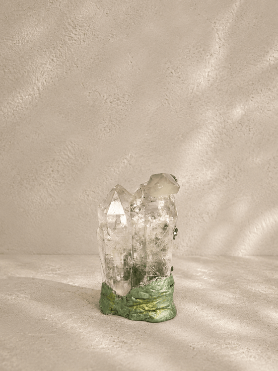 Green Phantom Himalayan Quartz Cluster｜India｜Tundra｜DIYU｜C01-018