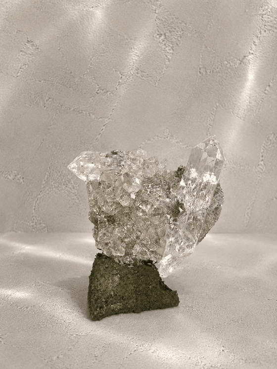 Green Phantom Himalayan Quartz Cluster｜India｜Tundra｜DIYU｜C01-019