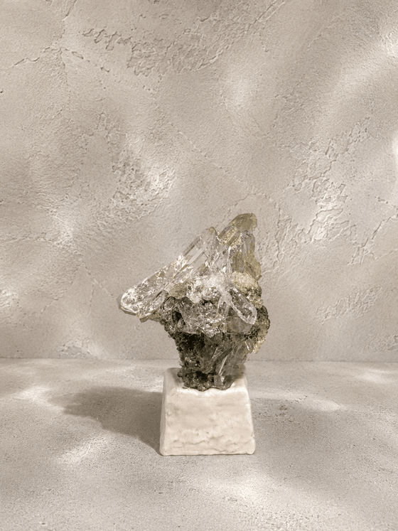 Himalayan Green Phantom Quartz Cluster｜India｜Baijing｜Diyu｜C01-025