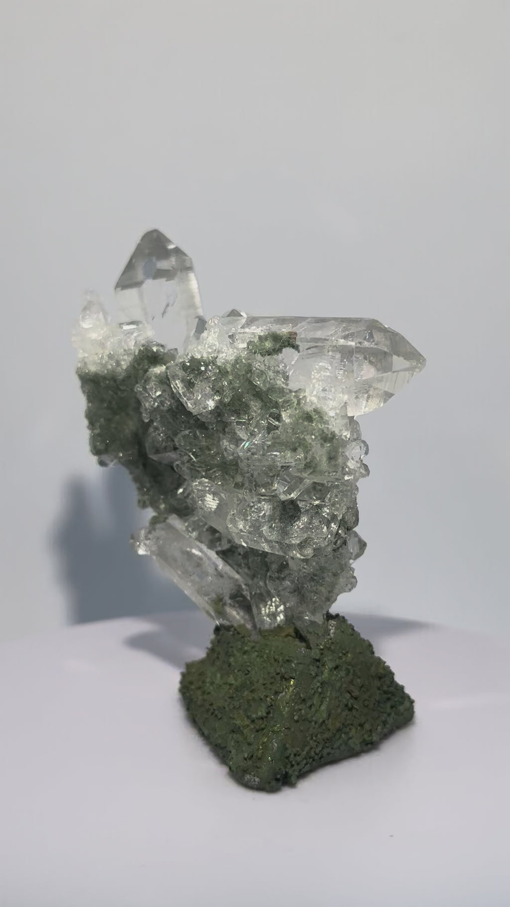 綠幽靈喜瑪拉雅晶簇｜印度｜苔原｜底域 DIYU｜C01-019