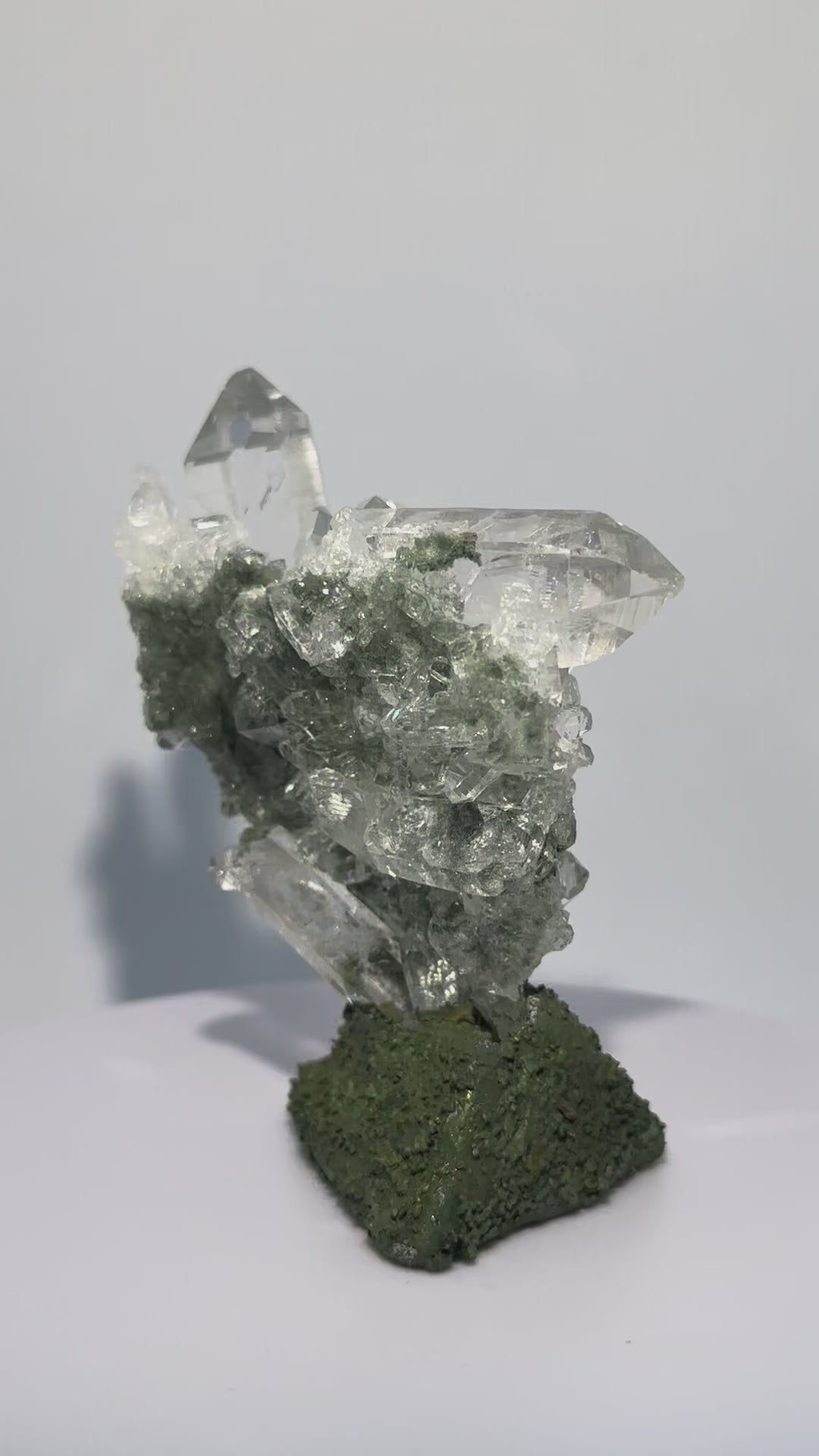 綠幽靈喜瑪拉雅晶簇｜印度｜苔原｜底域 DIYU｜C01-019